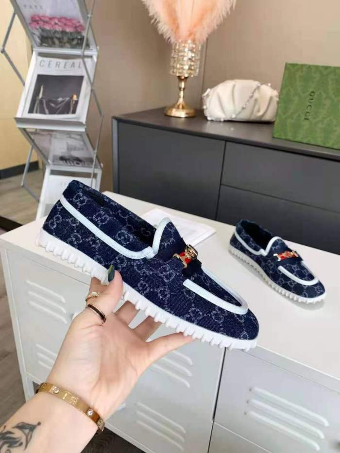  Arrenfashion Men Women G*ucci Loafer Top Sneaker