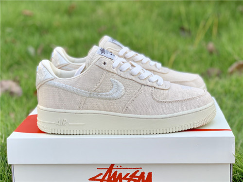  from Arrenfashion Stussy x Nike Air Force 1 Low “Fossil Stone”