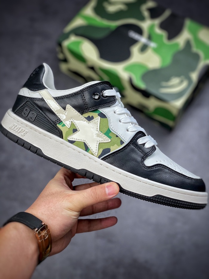  arrenfashion Men Women B*ape sk8 sta low Top Sneaker