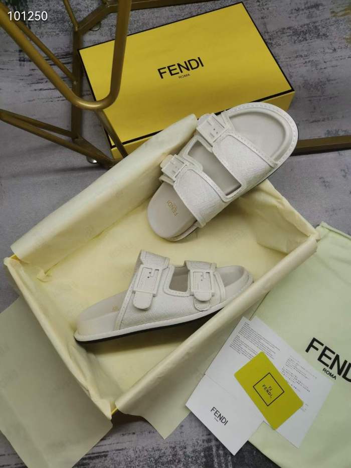 Women Men F*endi Top Sandals （ Arrenfashion）