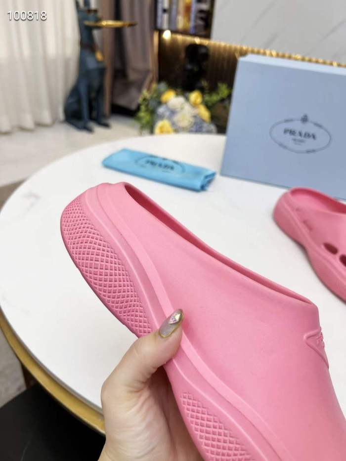 Men Women P*rada Top Slippers （ Arrenfashion ）