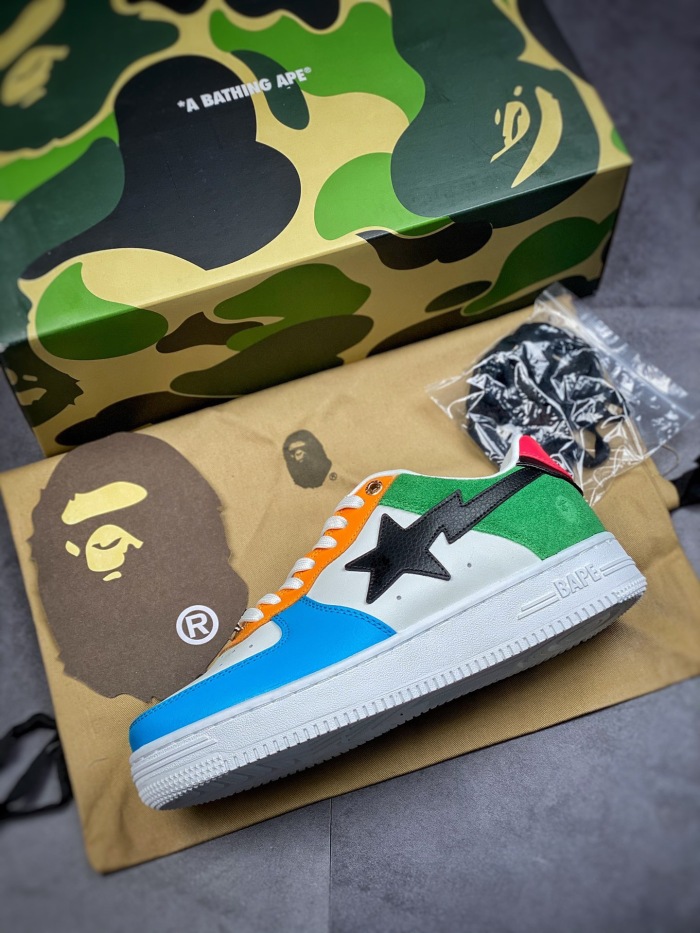 Men Women B*ape sta to low Top Sneaker ( arrenfashion)