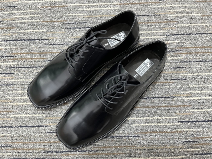  Arrenfashion Men B*alenciaga Leather shoes