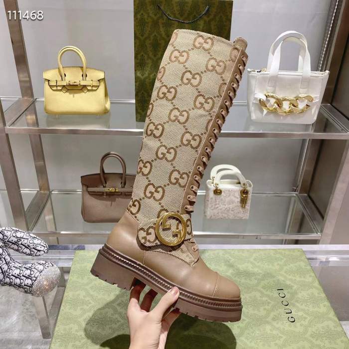 Women G*ucci Top Boots （Arrenfashion）