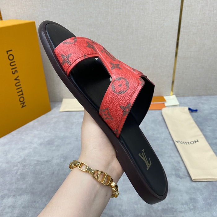 Men L*ouis V*uitton Top Slippers (Arrenfashion)
