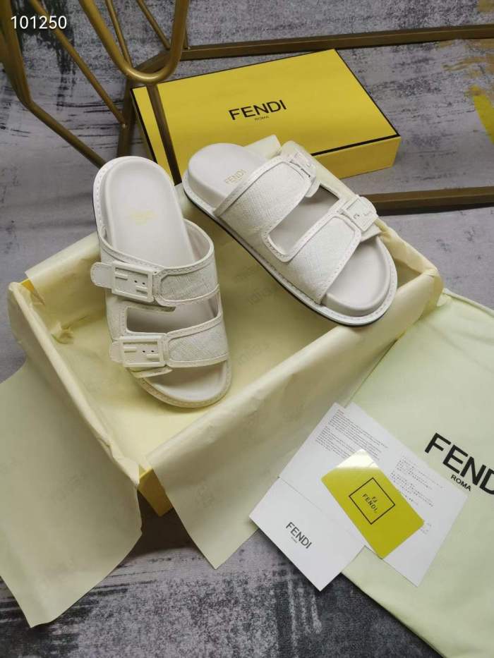 Women Men F*endi Top Sandals （ Arrenfashion）