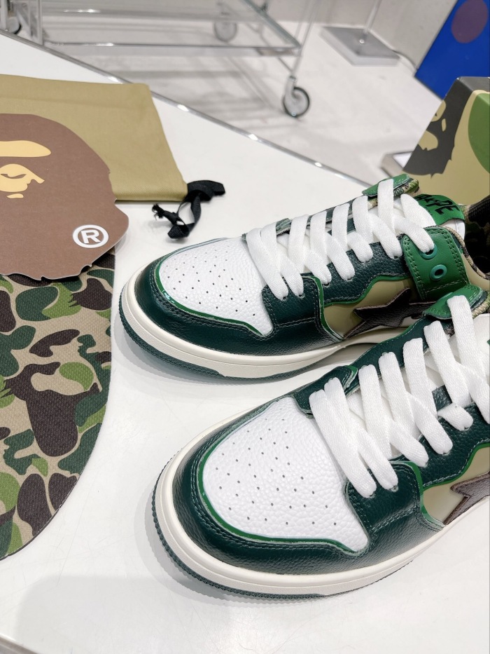 Men Women B*ape sta to low Top Sneaker ( arrenfashion)