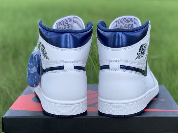  Arrenfashion Air Jordan 1 OG Retro High “Metallic Navy” 555088-106