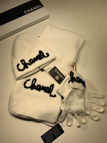  arrenfashion Women Men Hat+Gloves+The scarf C*hanel