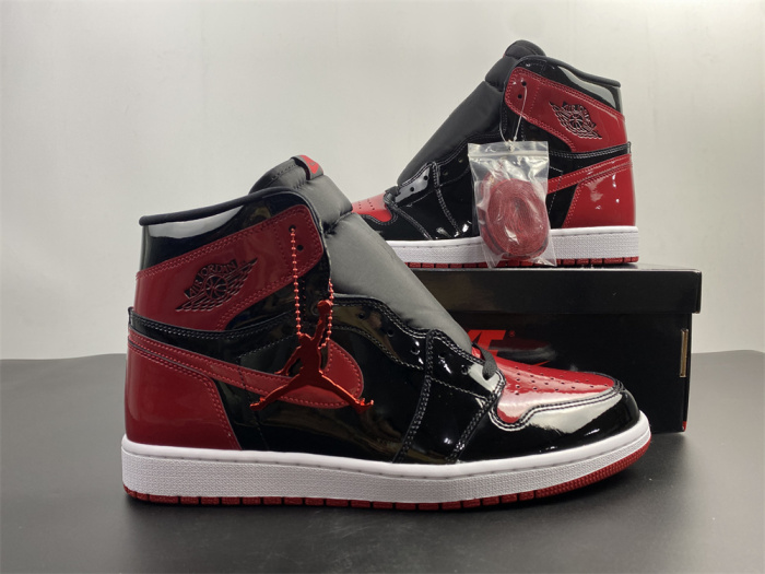  Arrenfashion Air Jordan 1 High OG “Bred Patent” 555088-063