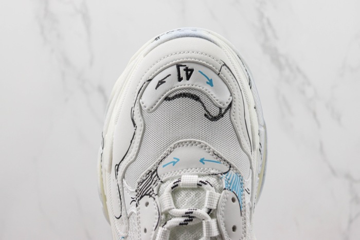 Free shipping arrenfashion Men Women B*alenciaga Top Sneakers