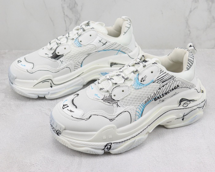 Free shipping arrenfashion Men Women B*alenciaga Top Sneakers