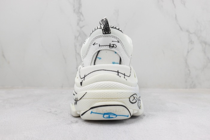 Free shipping arrenfashion Men Women B*alenciaga Top Sneakers