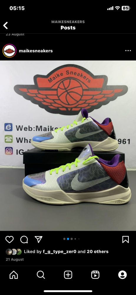 Great quality NIKE zoom Kobe 5 (arrenfashion )