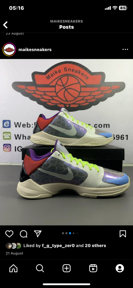Great quality NIKE zoom Kobe 5 (arrenfashion )