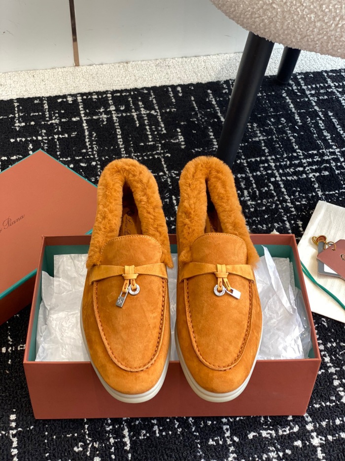 Women L*oro P*iana Top Loafer （Arrenfashion）