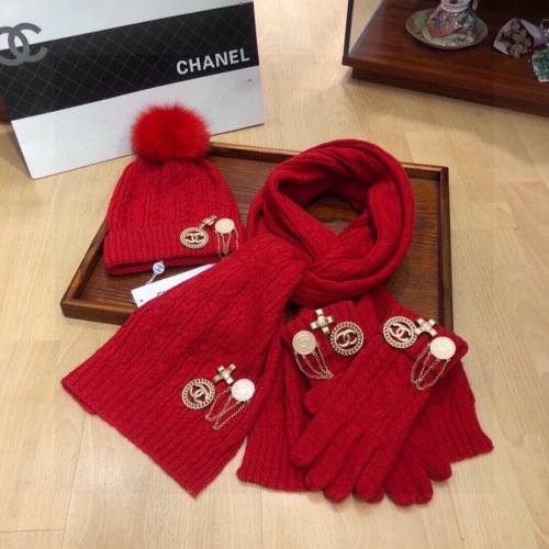 Free shipping Trusted seller Women Hat+Gloves+The scarf