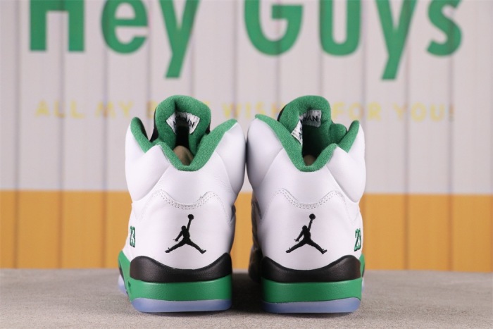 Men women Nike Air Jordan Air Jordan 5 WMNS “Lucky Green” aj (Trusted seller)