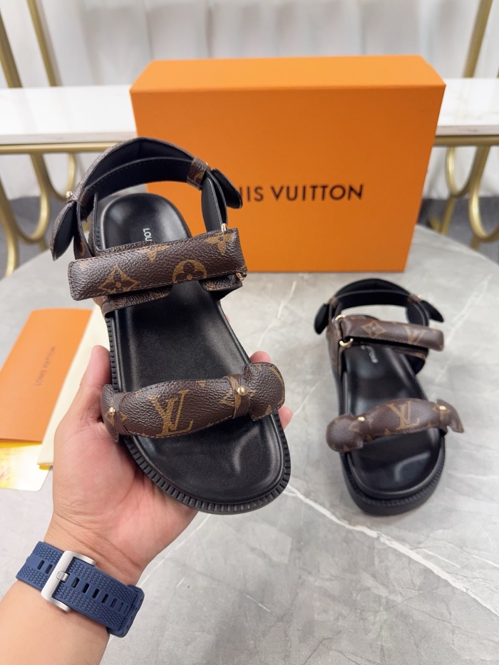 Free shipping arrenfashion Women L*ouis V*uitton Top Sandals