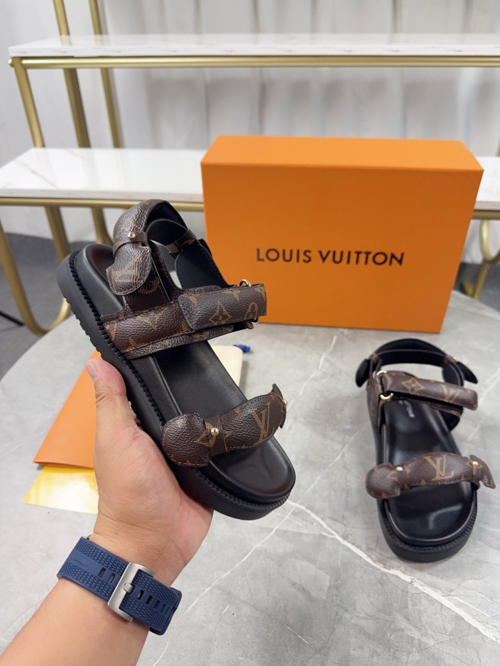 Free shipping arrenfashion Women L*ouis V*uitton Top Sandals