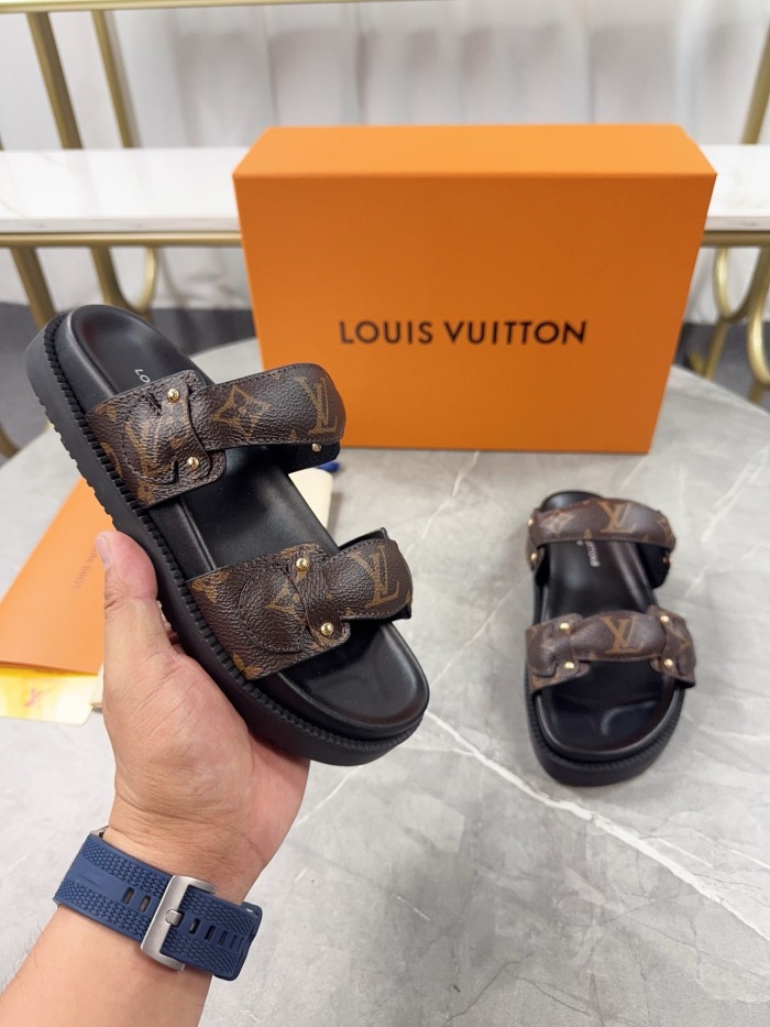 Free shipping arrenfashion Women L*ouis V*uitton Top Sandals