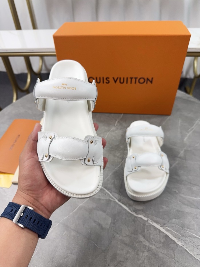 Free shipping arrenfashion Women L*ouis V*uitton Top Sandals
