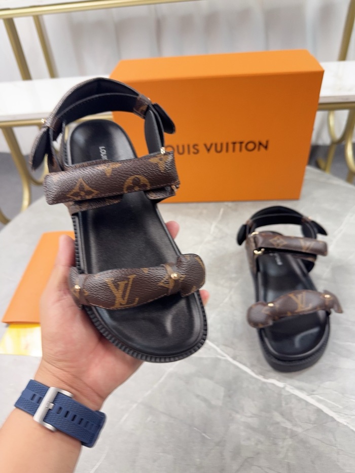 Free shipping arrenfashion Women L*ouis V*uitton Top Sandals