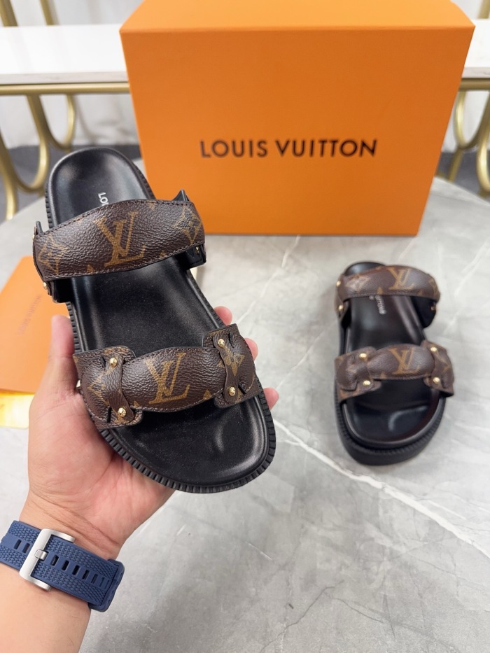 Free shipping arrenfashion Women L*ouis V*uitton Top Sandals