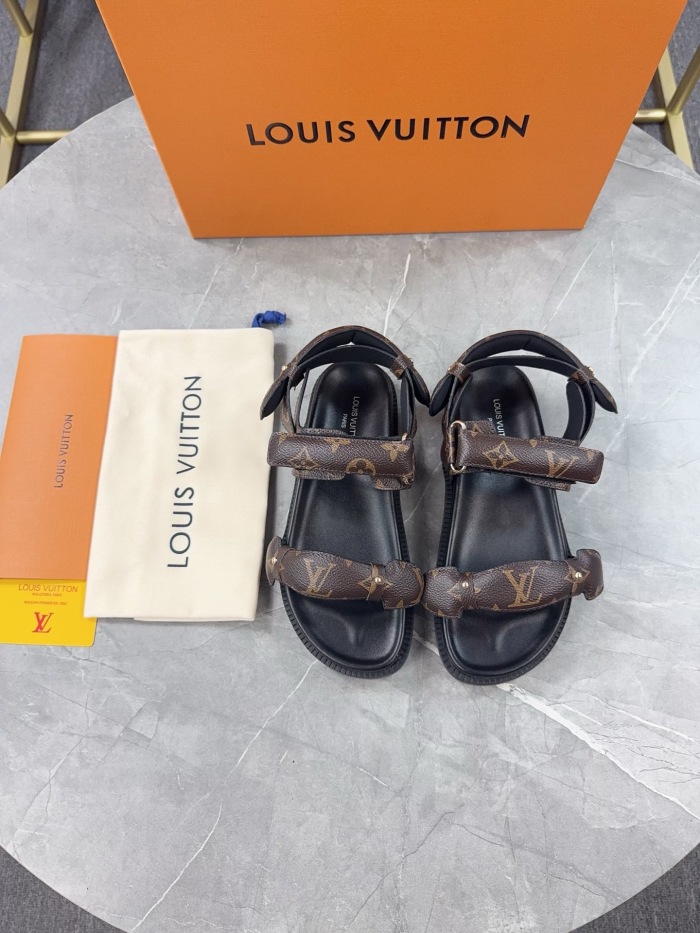Free shipping arrenfashion Women L*ouis V*uitton Top Sandals