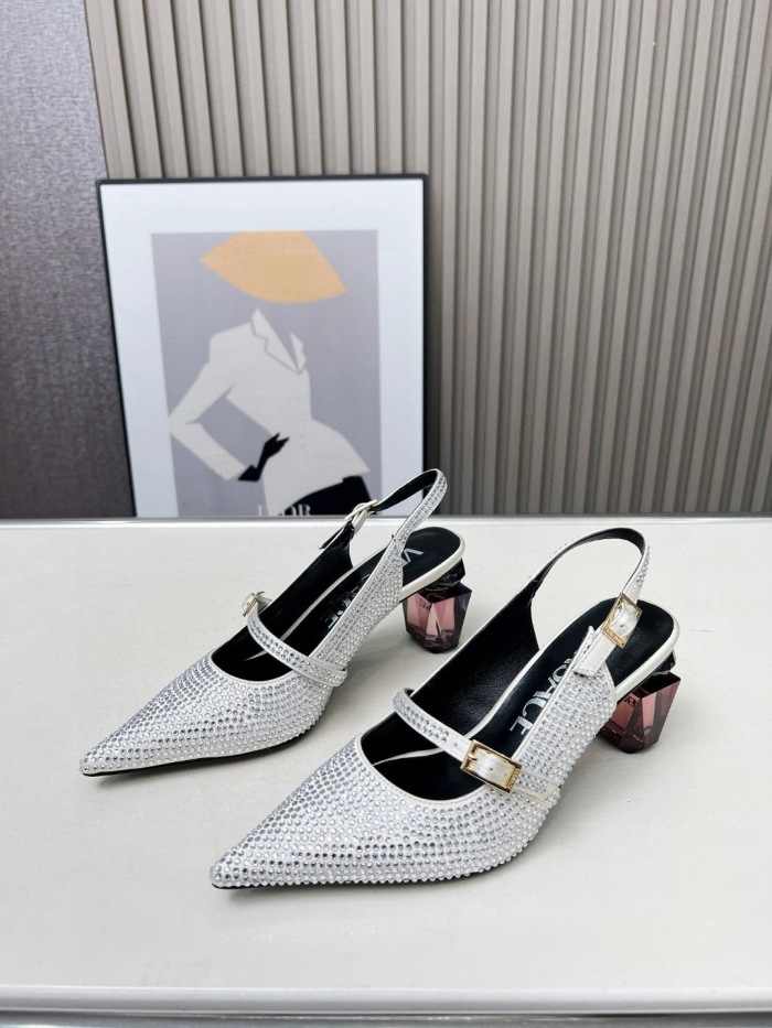 Free shipping arrenfashion Women V*ersace Top Sandals
