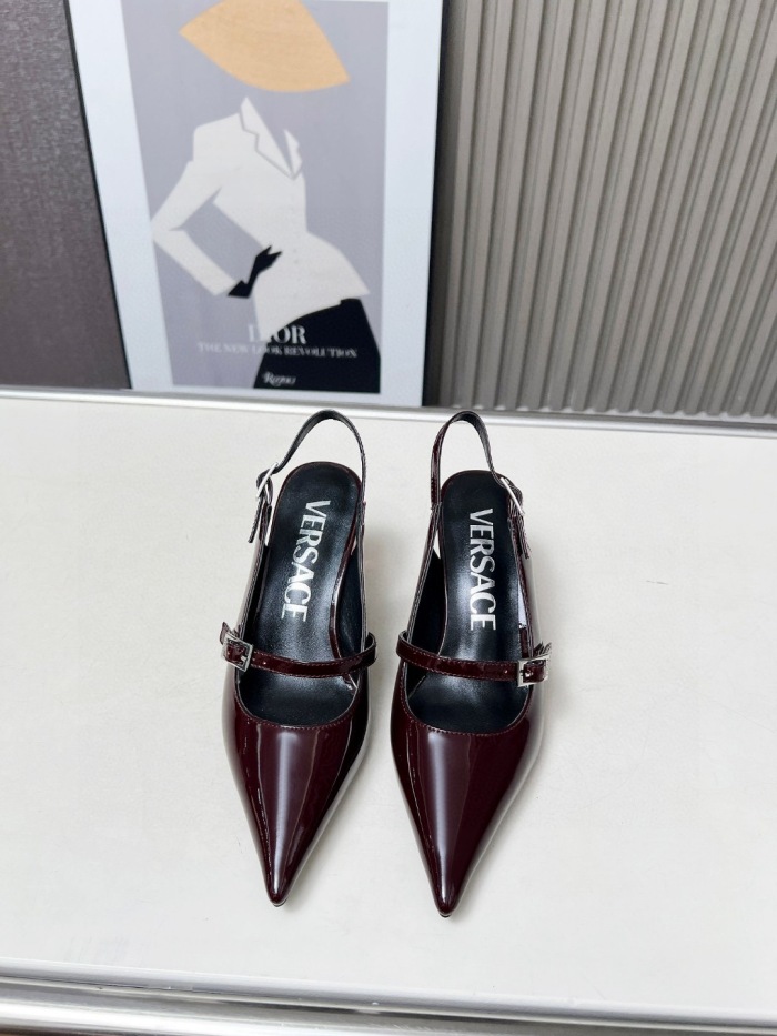 Free shipping arrenfashion Women V*ersace Top Sandals