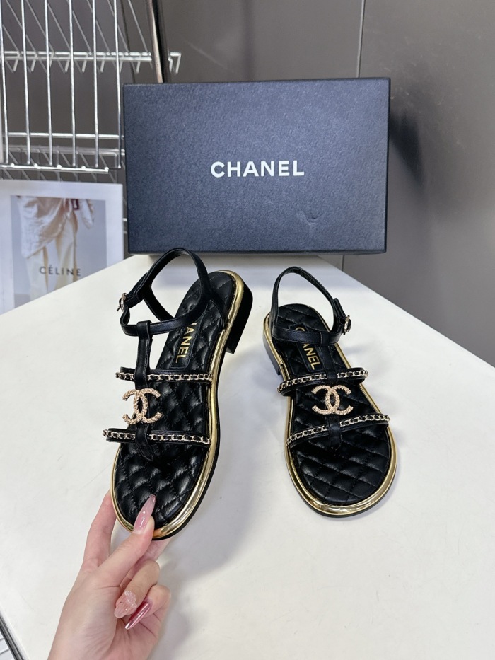 Free shipping arrenfashion Women C*hanel  Sandals   ( Maikesneakers)