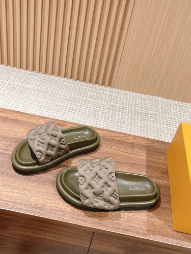 Women Men L*ouis V*uitton Slides Top Sneaker L*V Sandals