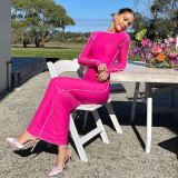 Casual Open Back Sexy Slim Fit Back Slit Full Sleeve Long Dress