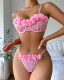 Floral Lace 3D Flower Bra Set Sexy Lingerie