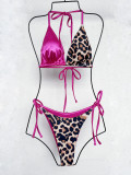 Leopard Print Two Piece Swimwear