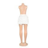 Party Feather Mini Skirt