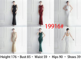 Sequins + Beaded Tassel Sleeve O-Neck Fishtail Evening Dress