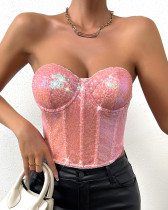 Sexy Sweetheart Sequined Party Top Sexy Sweetheart Sequined Party Top