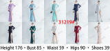 Formal Long Sleeve Prom Dress Sequin Long Party Dress Feather Evening Dress