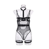 Sexy See Through Mesh Hollow Out Bodysuit Lingerie