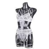 Sexy Underwear Lace See Through Garter Lingerie Set