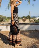 Bohemian Print Holiday Retro Long Skirt