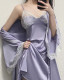 	 Sexy Lace Nightgown + Robe Pajama Set