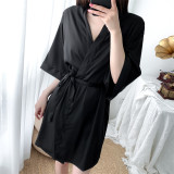 	 Sexy Lace Nightgown + Robe Pajama Set