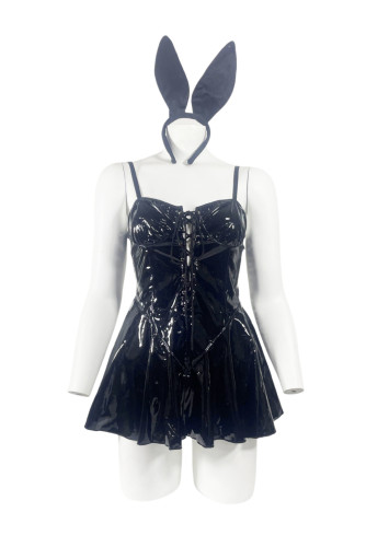Classic high-quality leather costume bunny girl sexy lingerie