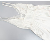 Sexy underwear satin no-take-off nightgown sexy lingerie