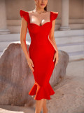 Sexy sling slim bdoycon bandage dress