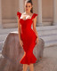 Sexy sling slim bdoycon bandage dress