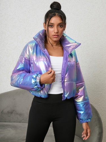 Winter metallic fairy short jacket
